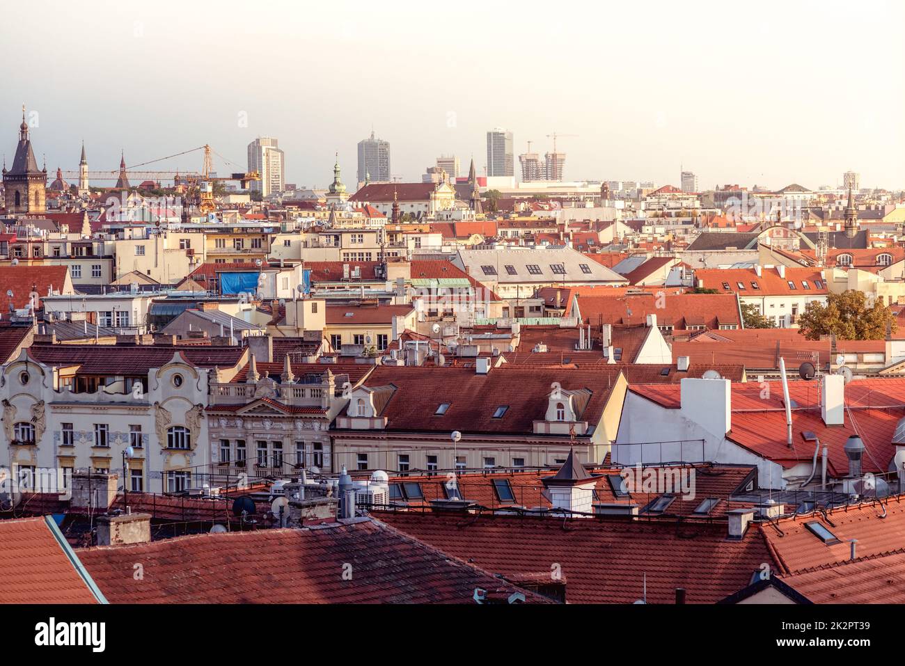 Skyline der Stadt. Prag, Tschechische Republik Stockfoto