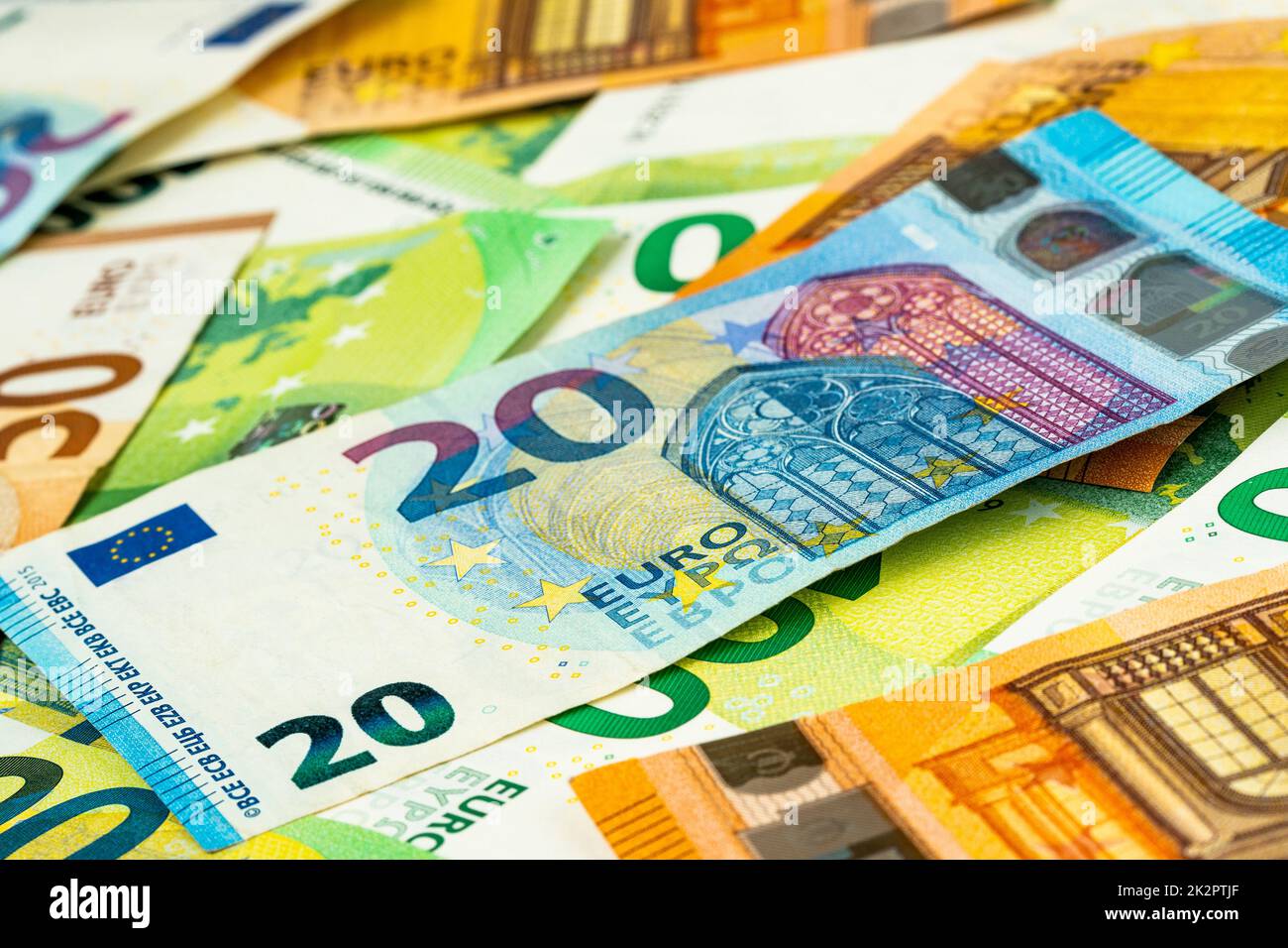 Euro cash Hintergrund Stockfoto