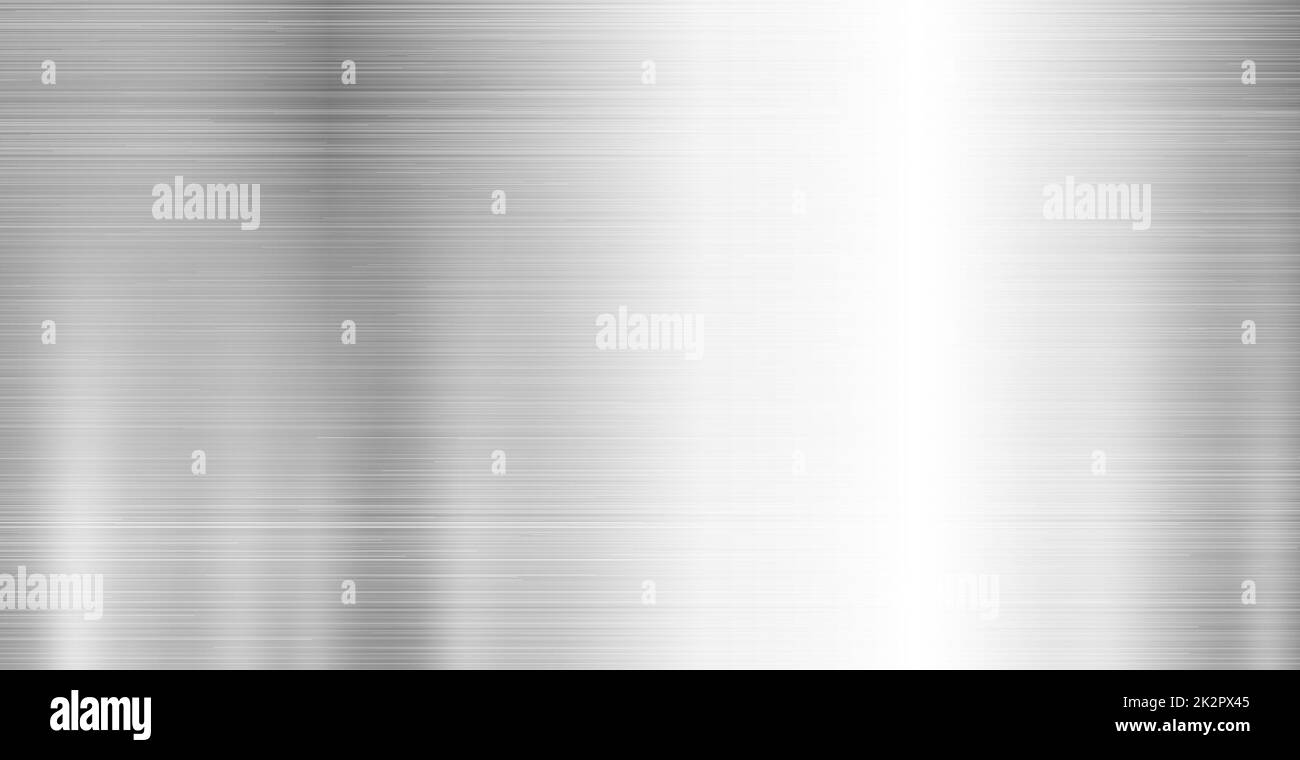 Panorama-Stahlhintergrund mit Metallstruktur und Lichtern - Vektor Stockfoto