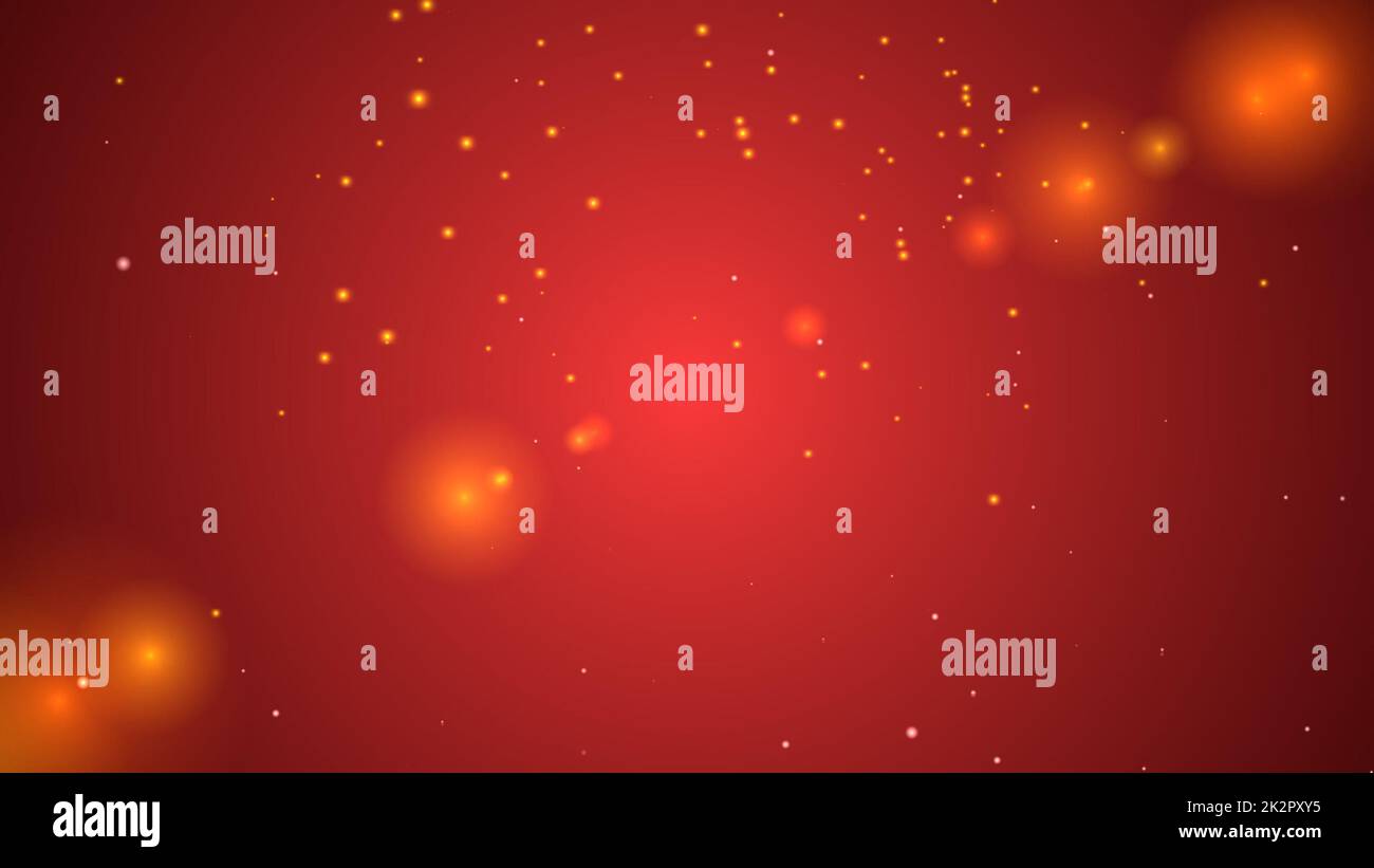 Glänzende Lichter und Staubpartikel lieben Hintergrund Stockfoto