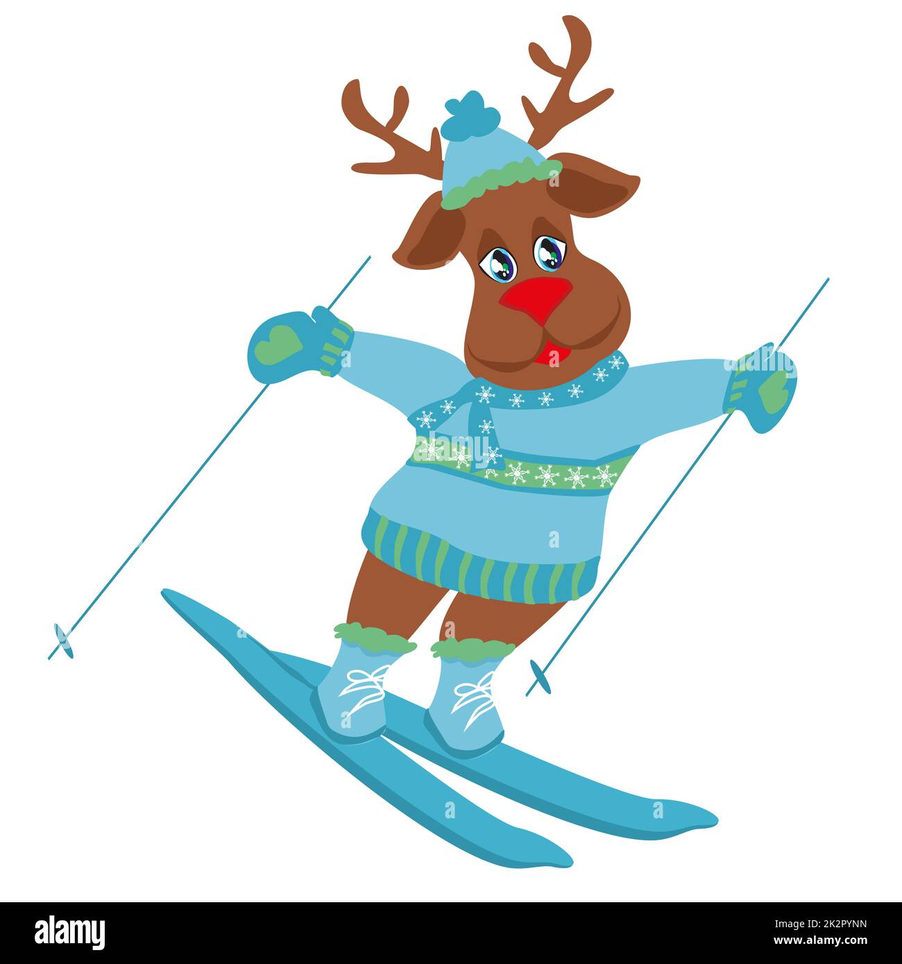 Skifahren weihnachtskarte Fotos und Bildmaterial in hoher Auflösung