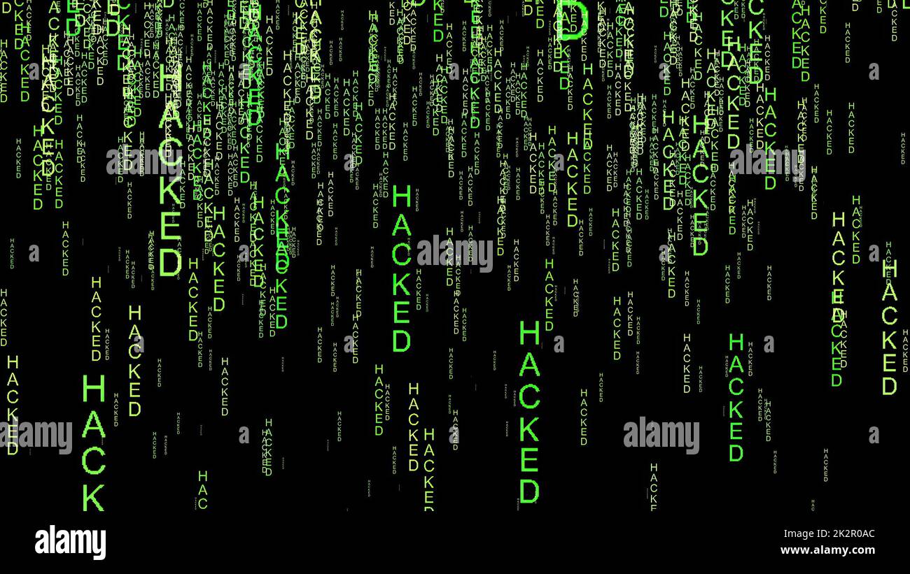 Gehackter Datencode im Web Stockfoto