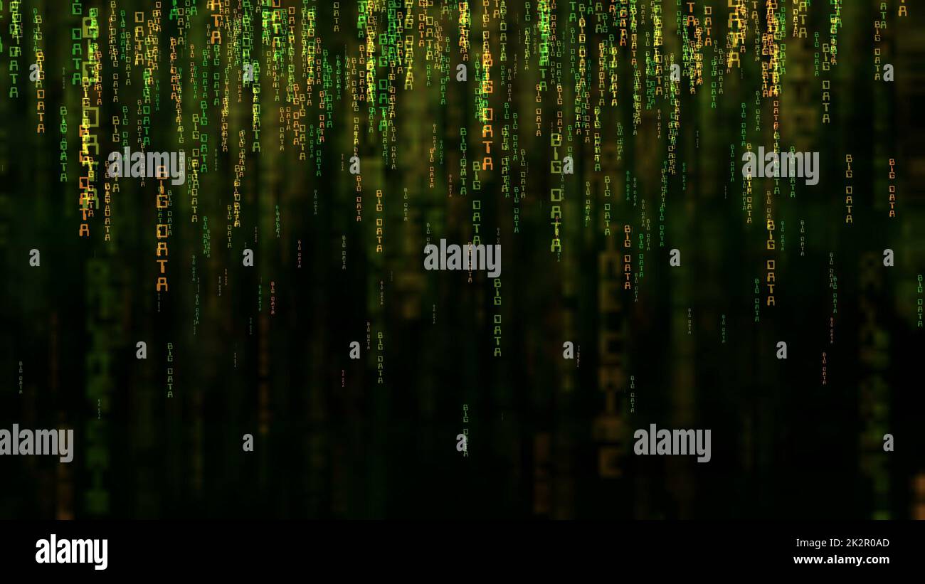 Big Data Online Code Konzept Stockfoto