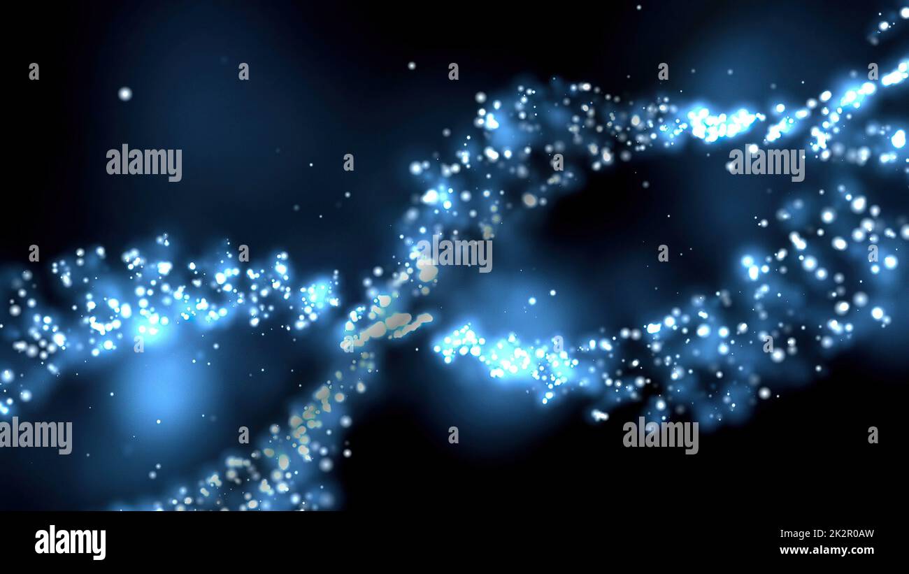 DNA-Molekülstruktur 3D Abbildung Stockfoto