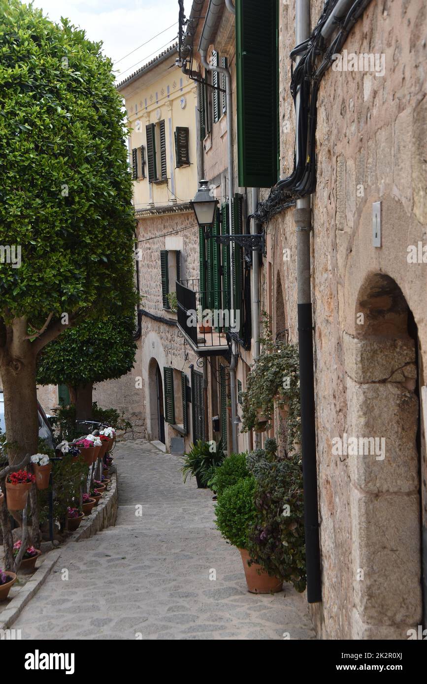 Weltkulturerbe Valldemossa Stockfoto