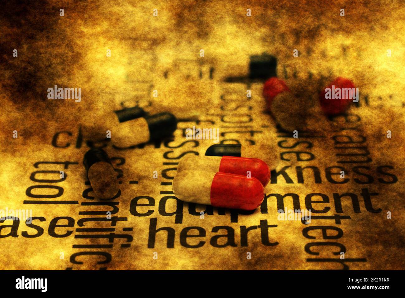 Herz-Pillen Stockfoto