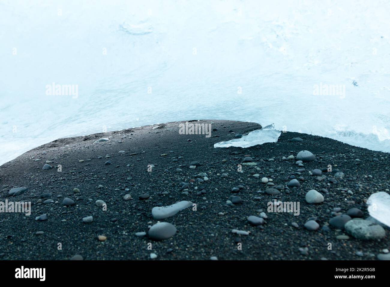 Eisformationen Hintergrund. Eistapeten. Eis aus nächster Nähe Stockfoto