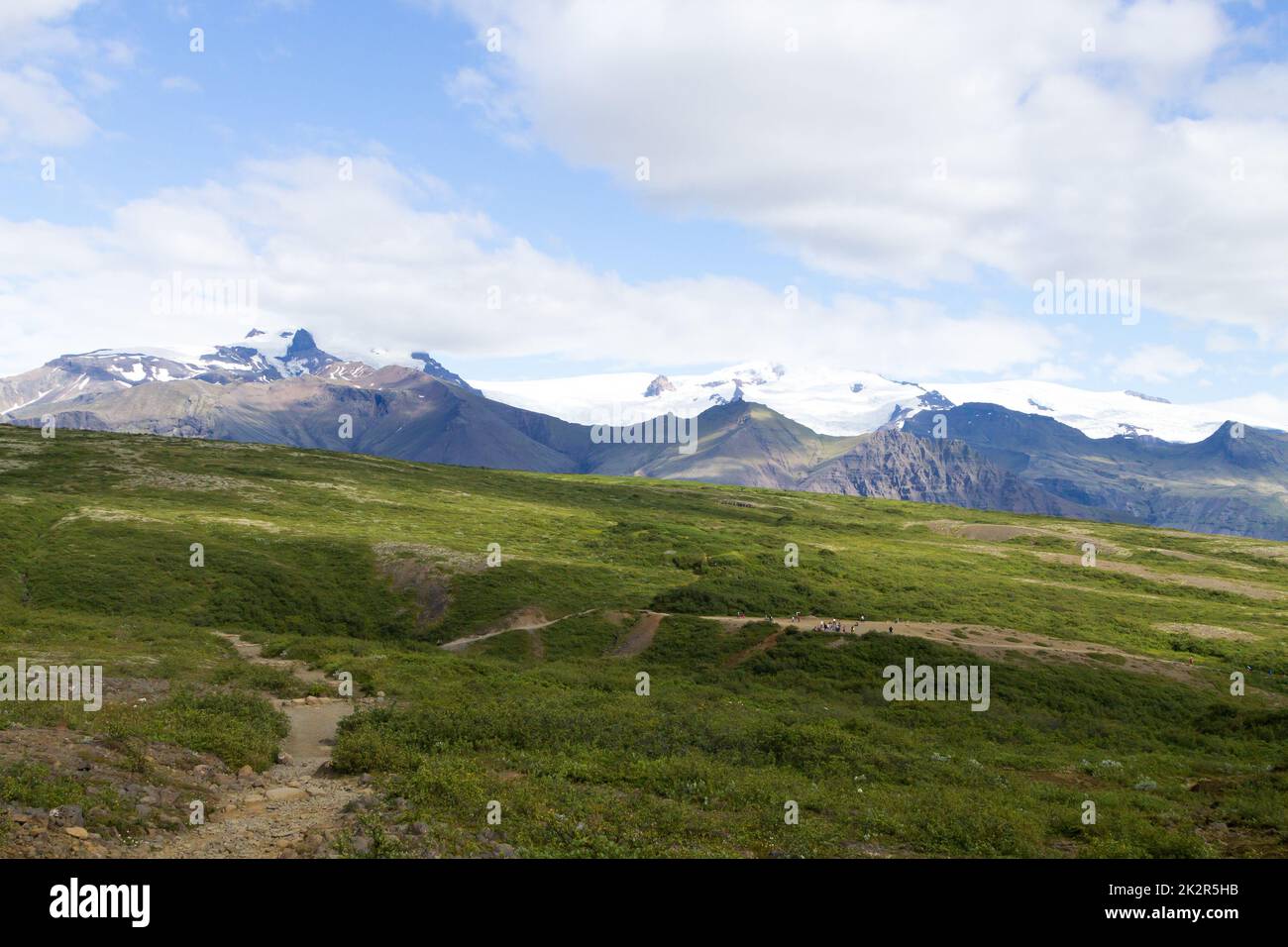 Skaftafell Nationalpark Landschaft, Süd Island Wahrzeichen Stockfoto
