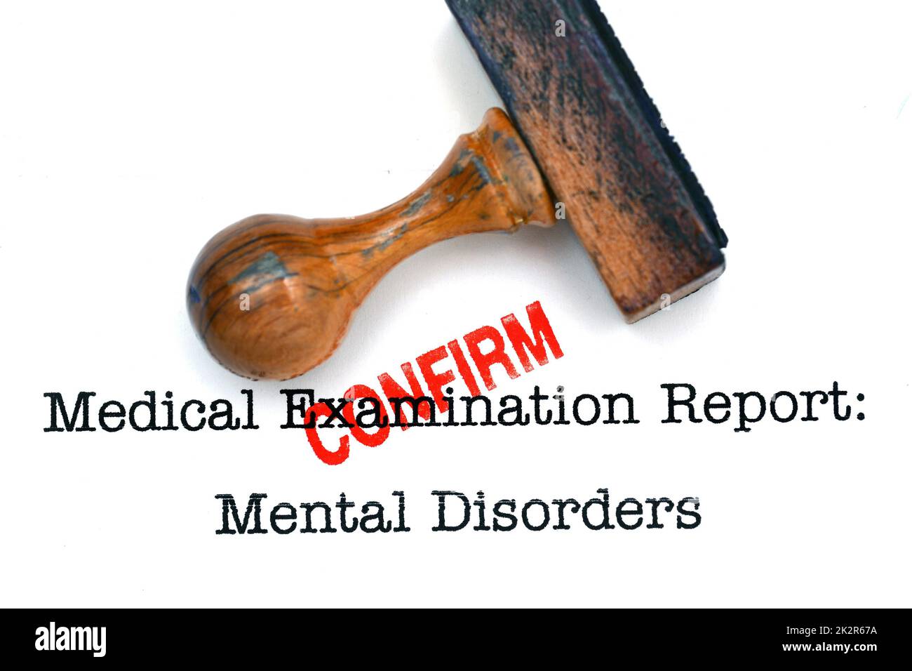 Psychischer Störung bestätigen Stockfoto