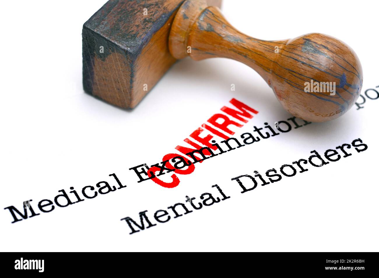 Psychischer Störung bestätigen Stockfoto