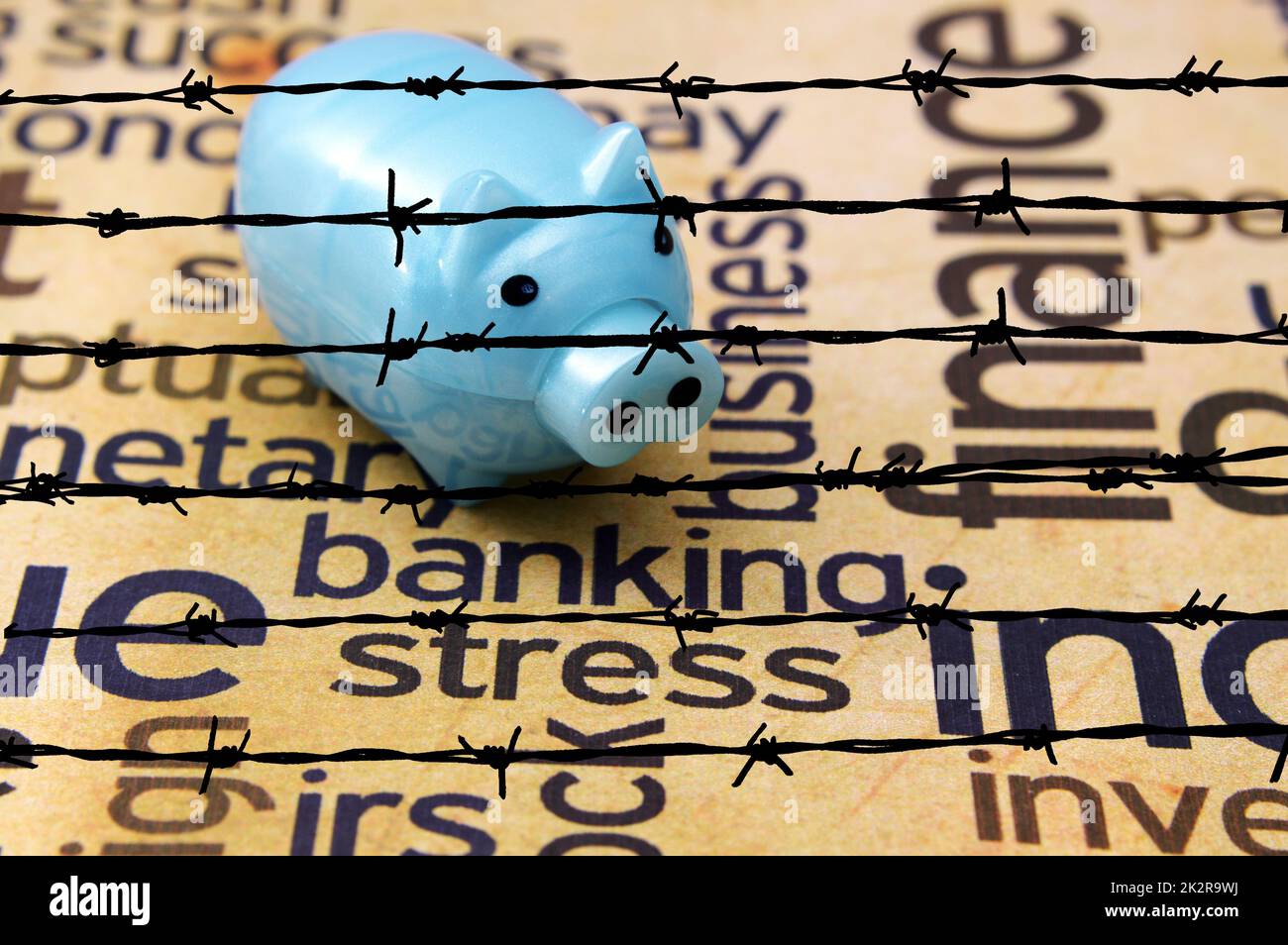 Banking-Stress-Konzept Stockfoto
