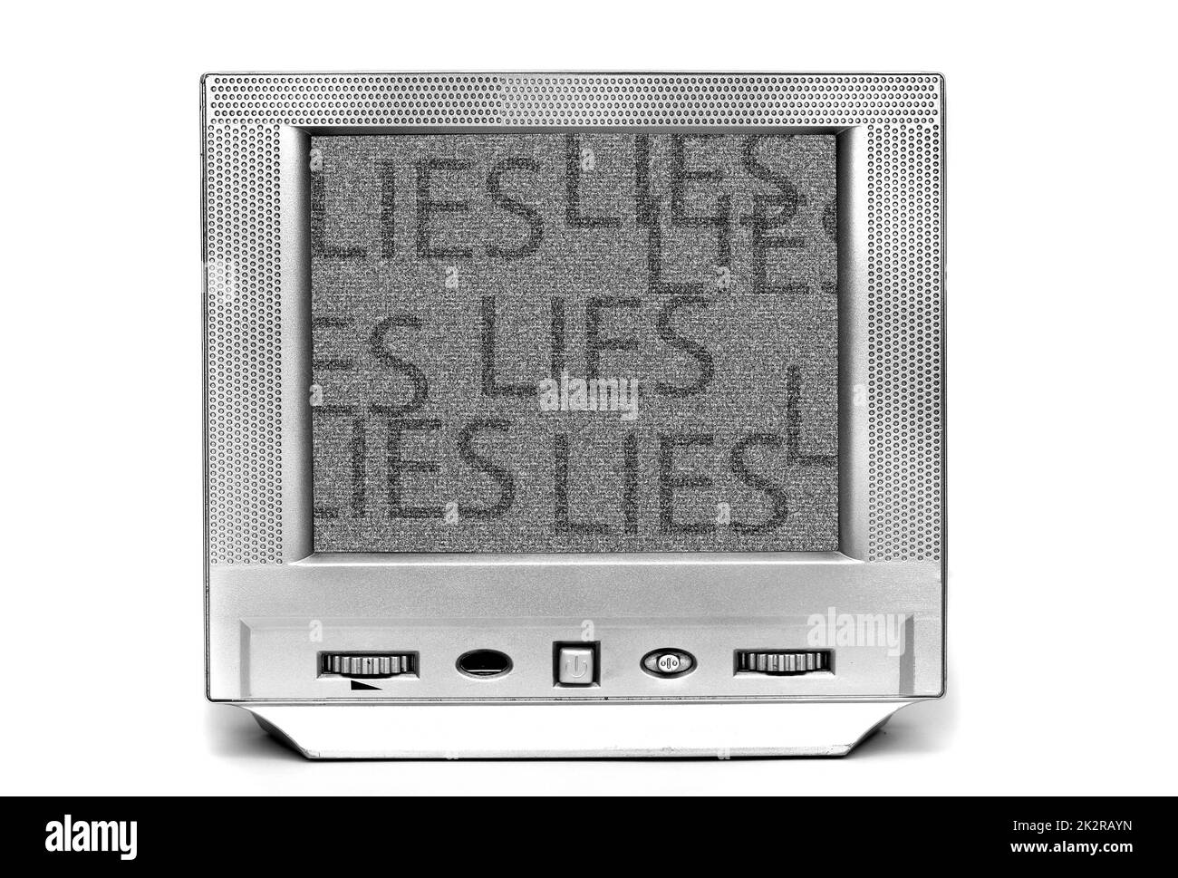 Lügen im Fernsehen Stockfoto