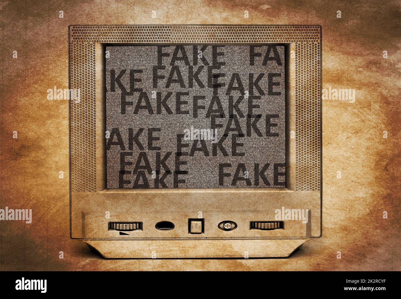 Fake TV-Programm Stockfoto