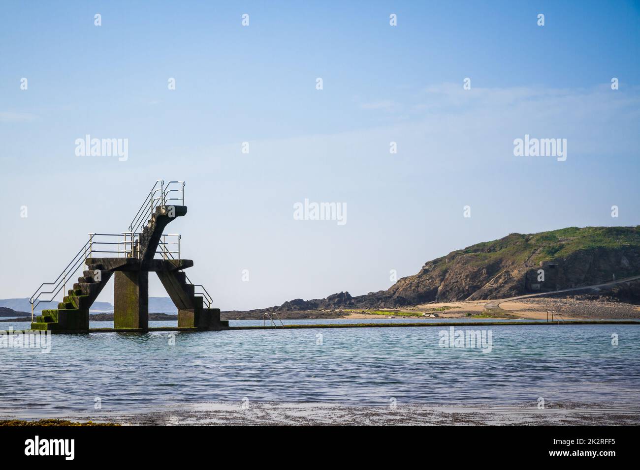 Naturschwimmbad Saint-Malo, bretagne, Frankreich Stockfoto