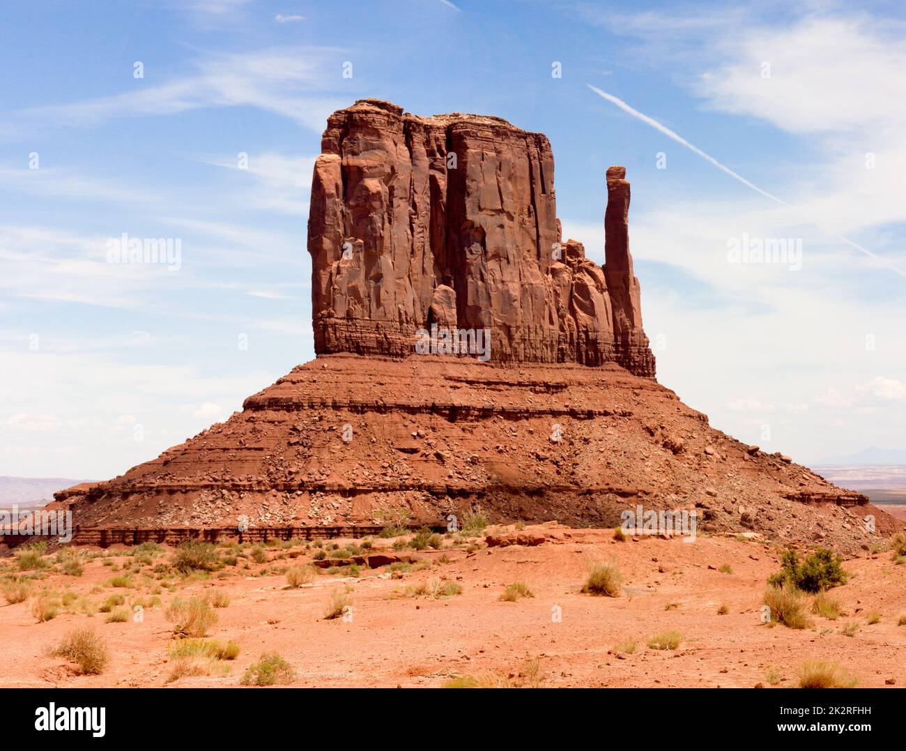 Blick auf das Monument Valley in Utah und Arizona America. Stockfoto