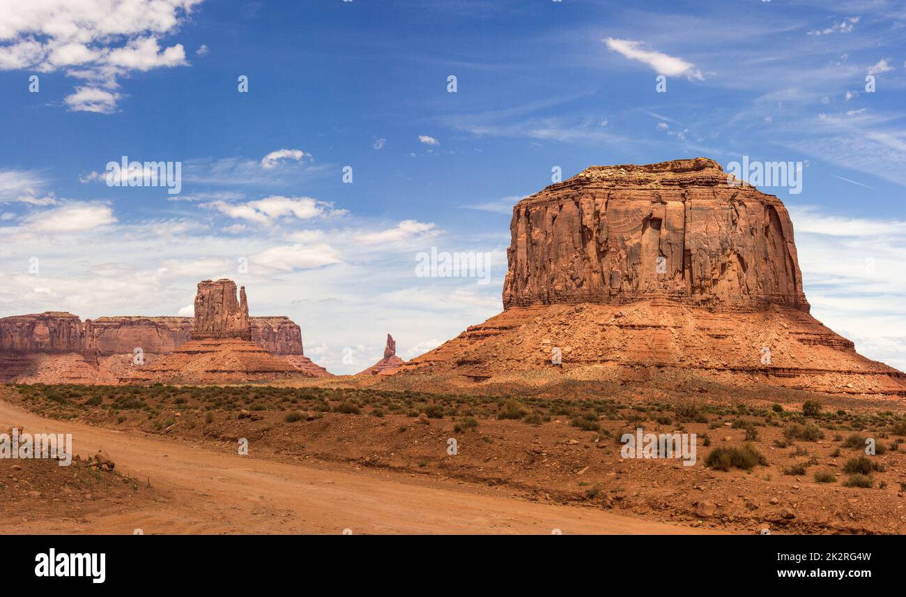 Monument Valley – Überblick über Utah und Arizona America. Stockfoto