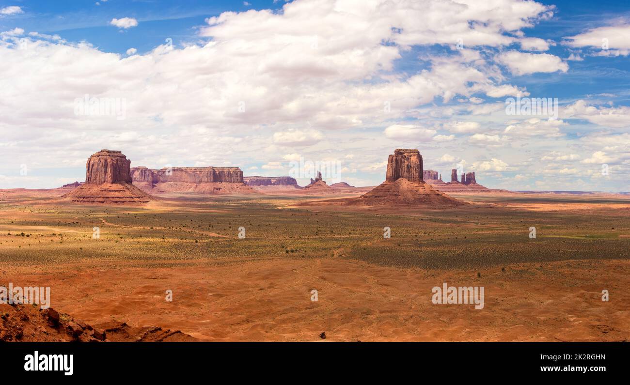 John Ford's Point im Monument Valley in Utah und Arizona America. Stockfoto