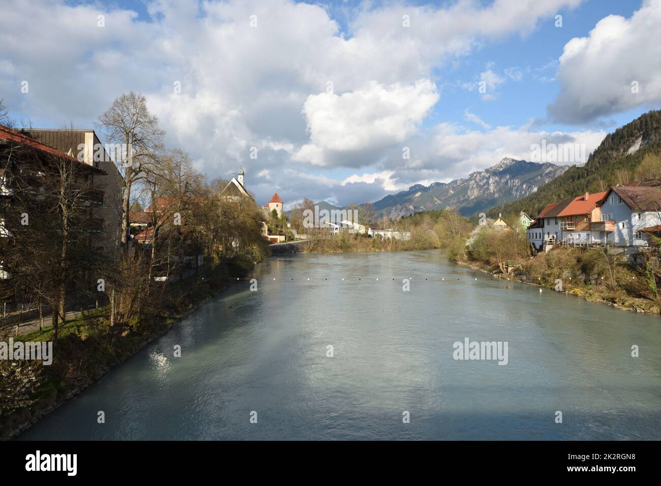 Lech in Füssen, Bayern, Deutschland Stockfoto