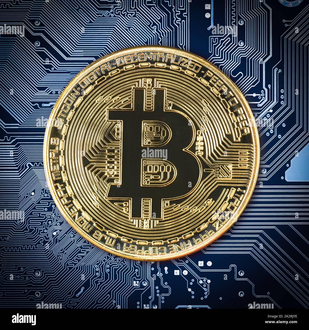 Blue bitcoin -Fotos und -Bildmaterial in hoher Auflösung – Alamy