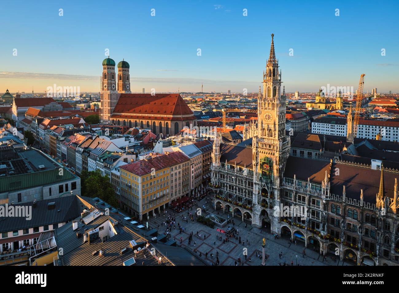 Luftaufnahme von München, Deutschland Stockfoto