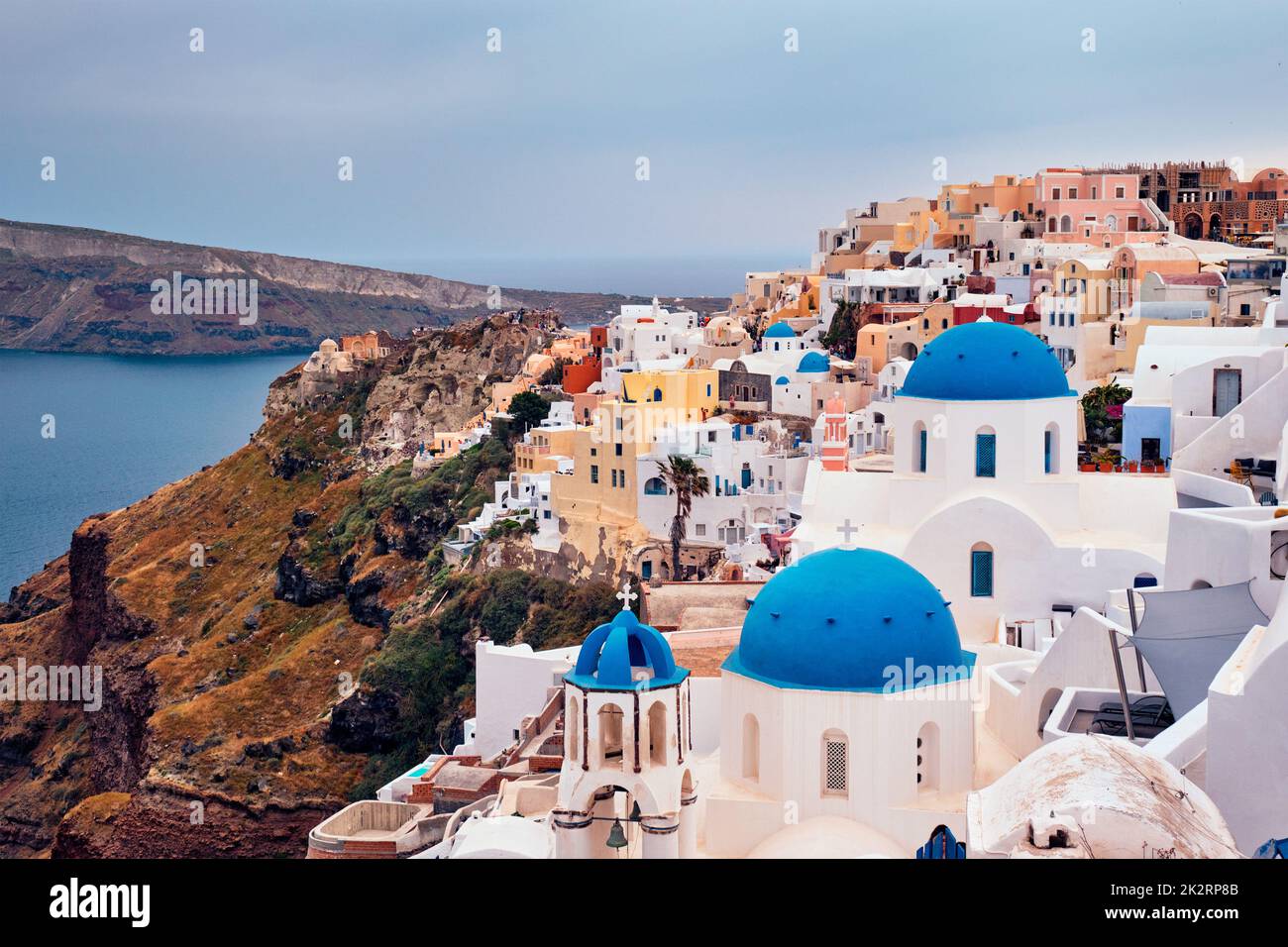 Berühmte griechische Touristenziel Oia, Griechenland Stockfoto