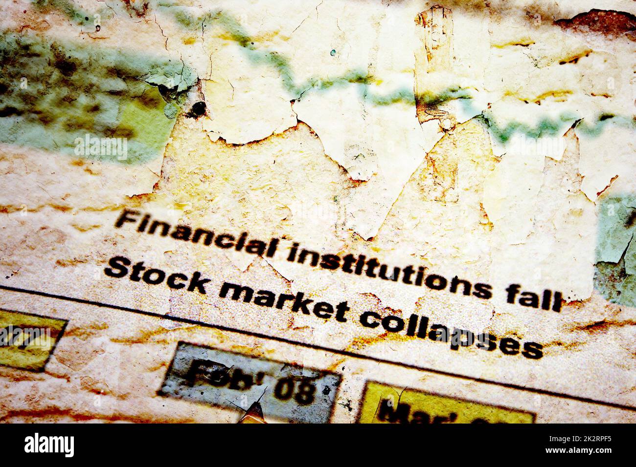 Aktienmarkt crise Stockfoto
