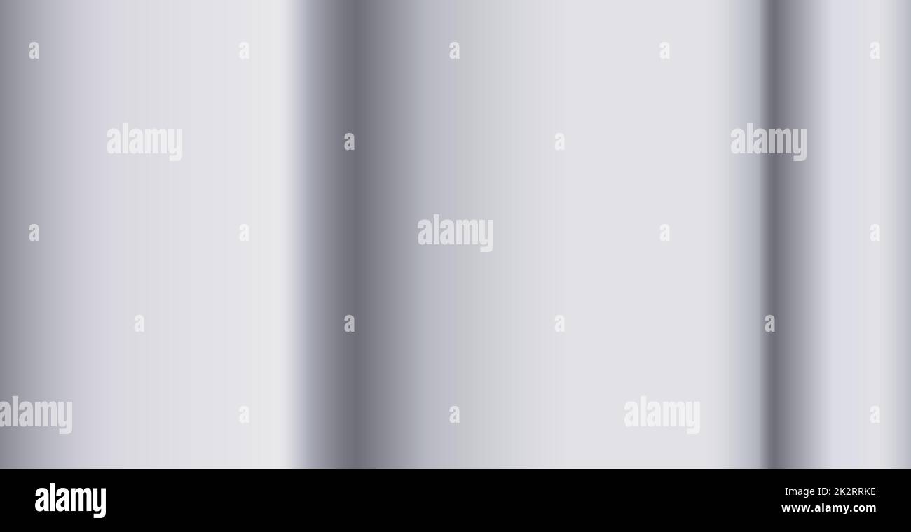 Silberne Textur, Panorama-Hintergrundvorlage aus Stahl - Vektor Stockfoto