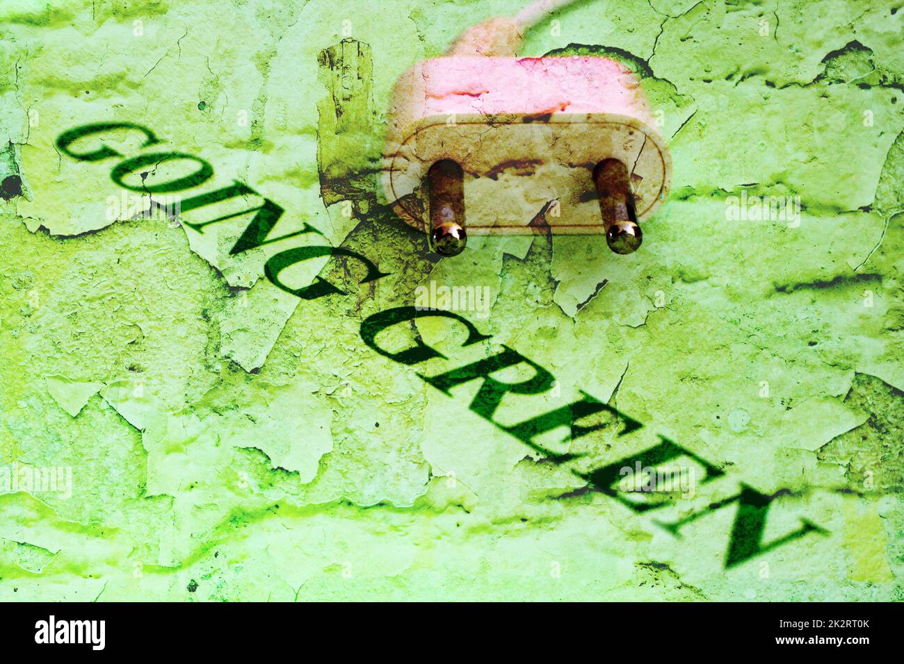 Gehendes Grün Stockfoto