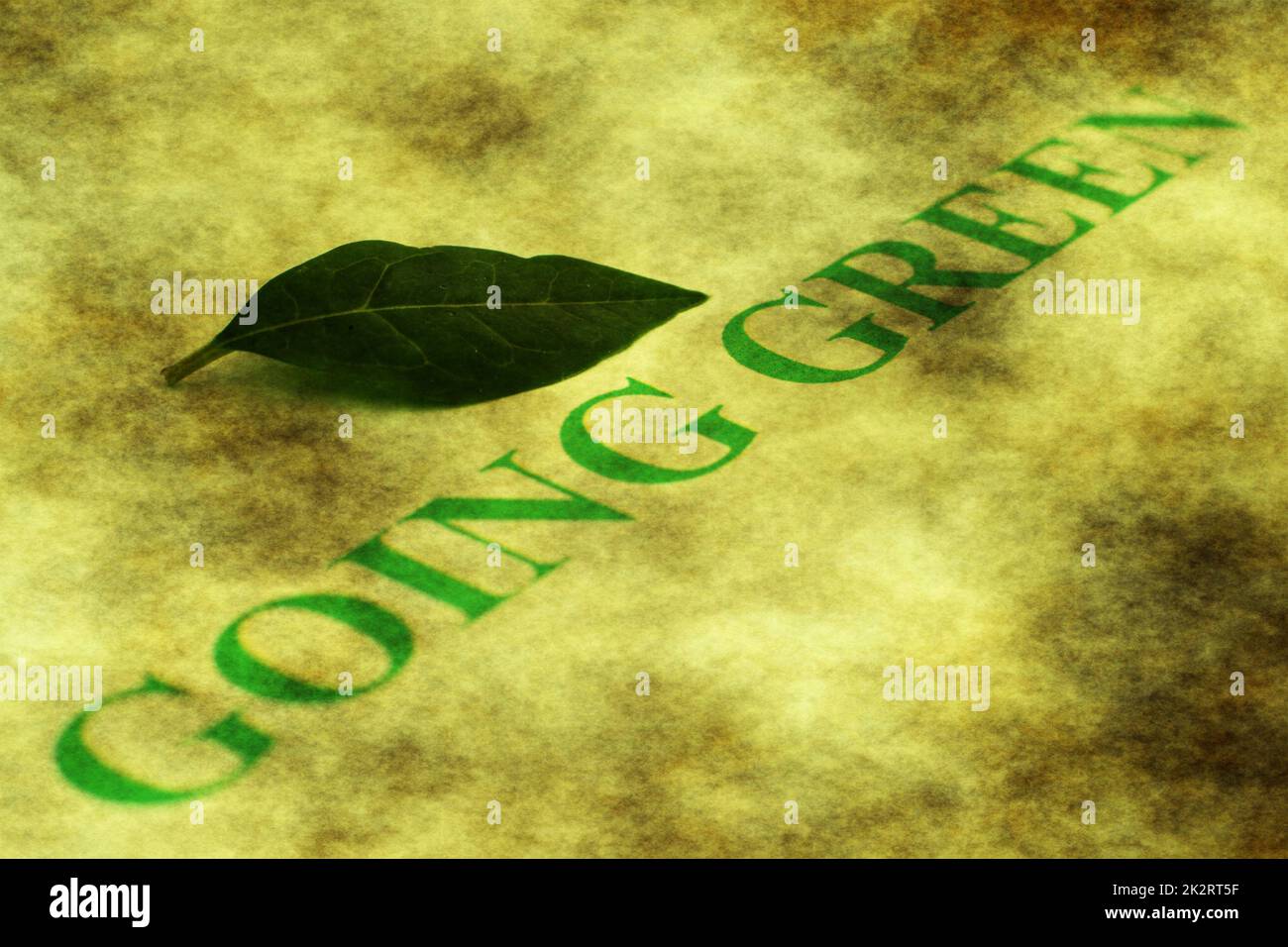 Gehendes Grün Stockfoto