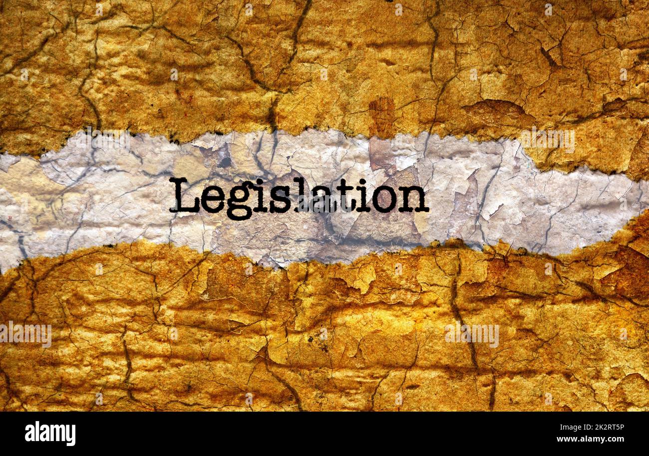 Gesetzgebung-Grunge-Konzept Stockfoto
