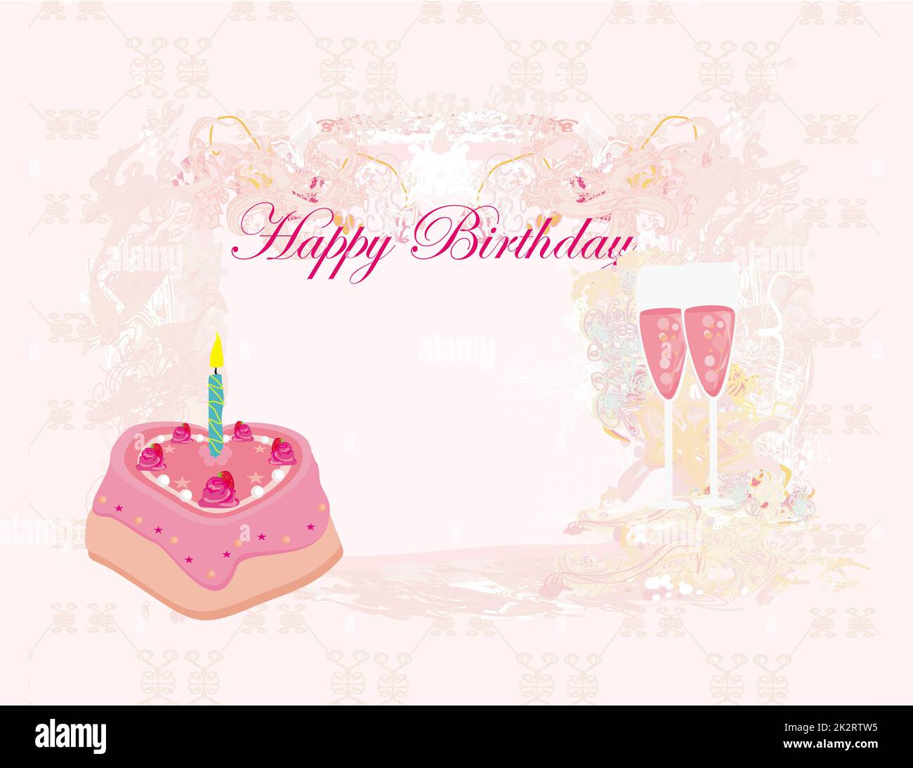 Happy Birthday Card Stockfoto