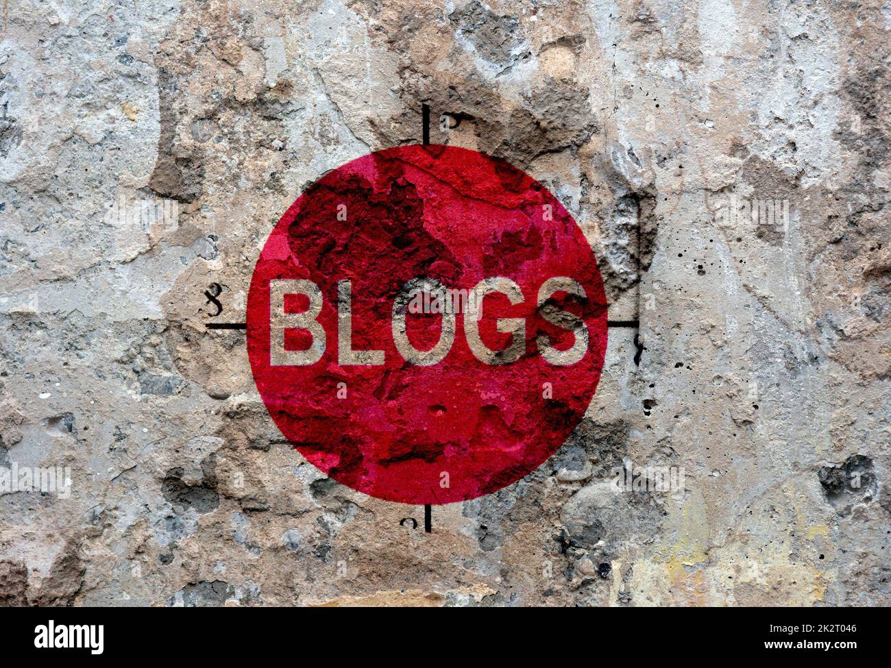Blog-Grunge-Konzept Stockfoto