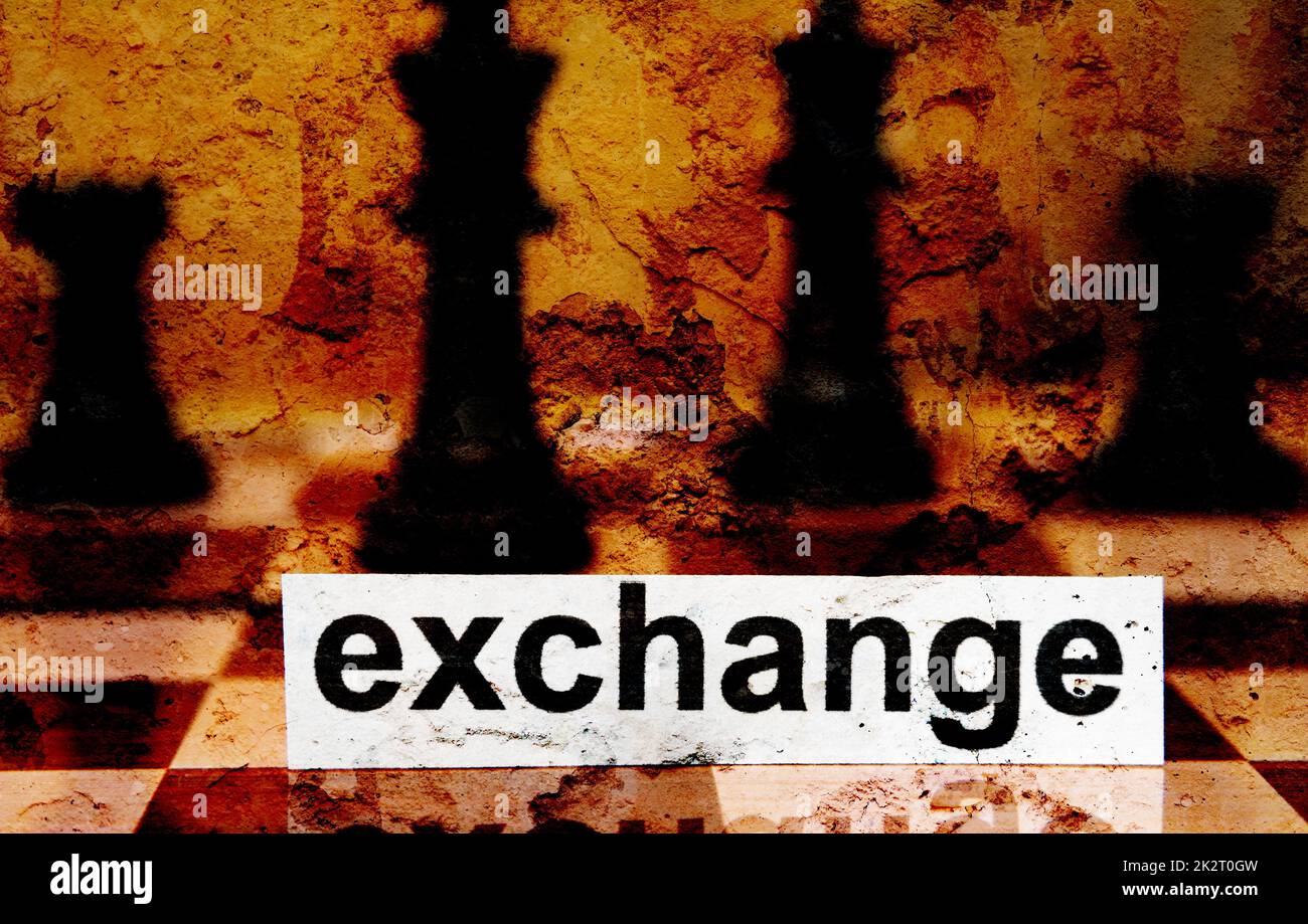 Exchange-Konzept Stockfoto