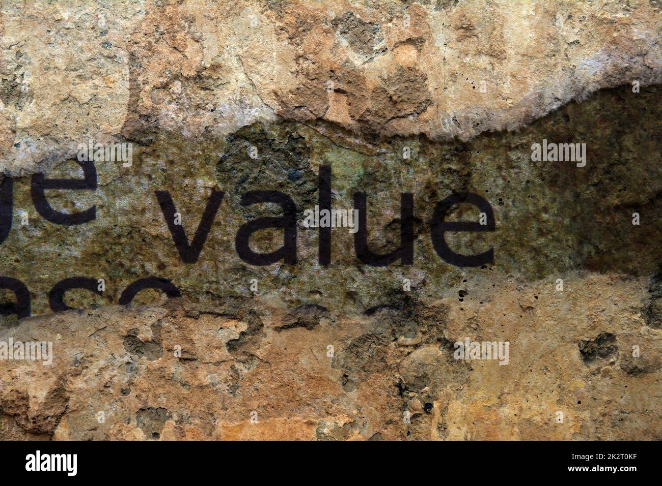 Value-Konzept Stockfoto