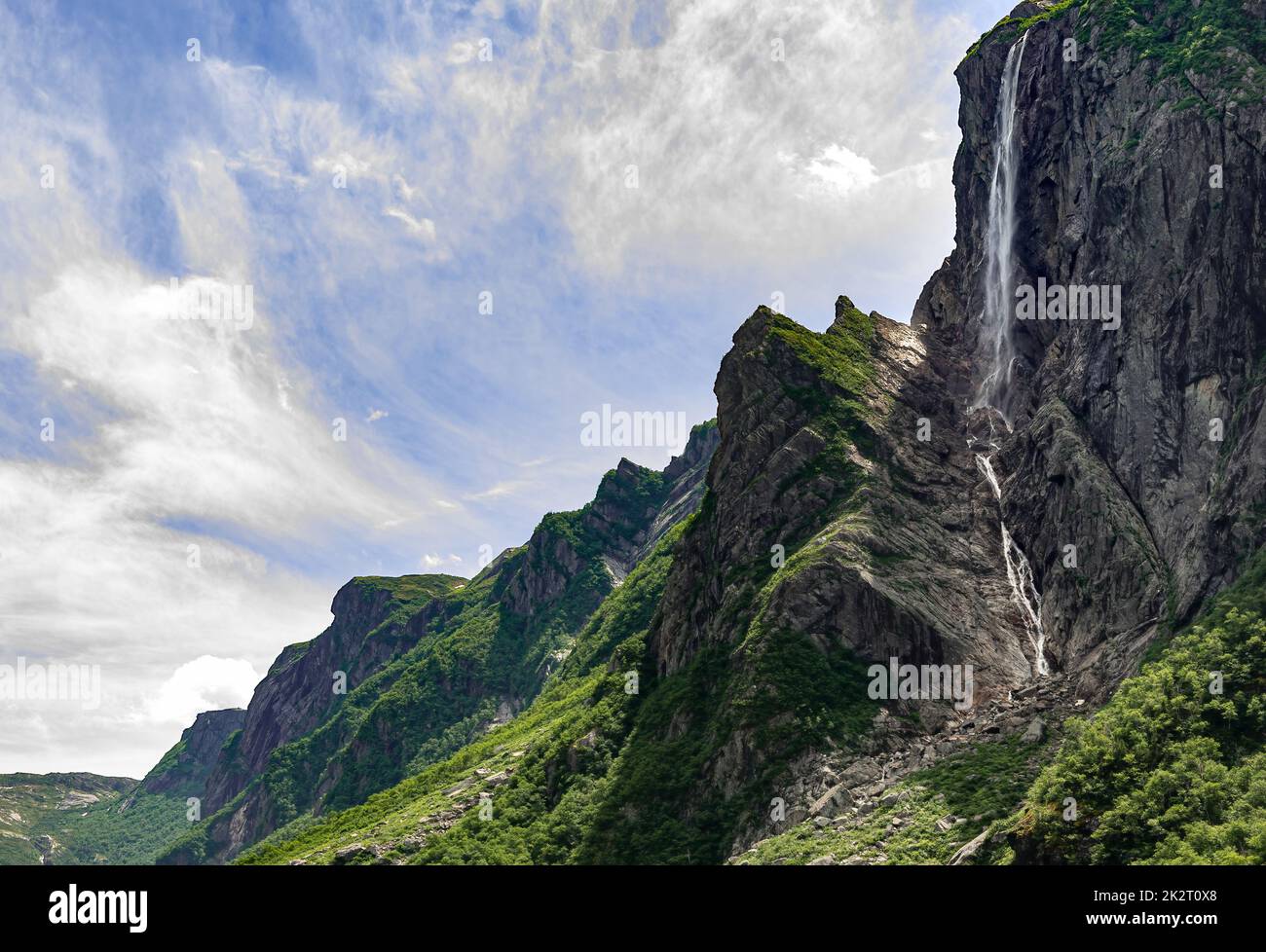 Wasserfälle in Gros Morne Neufundland Stockfoto