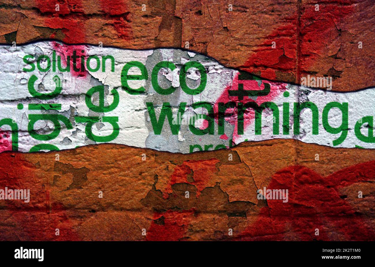 Grunge Wärmekonzeptes Eco Stockfoto
