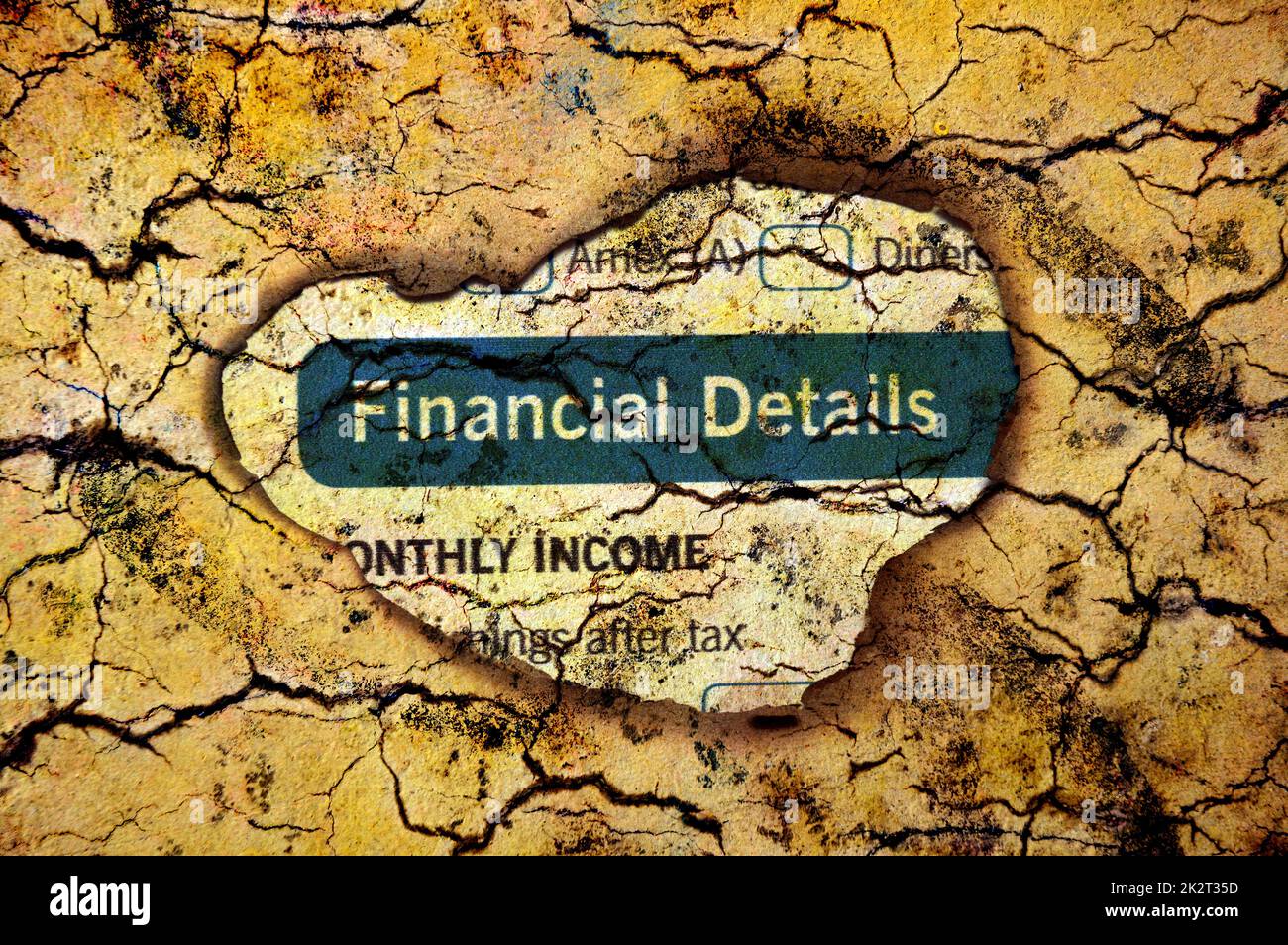 Finanzielle details Stockfoto