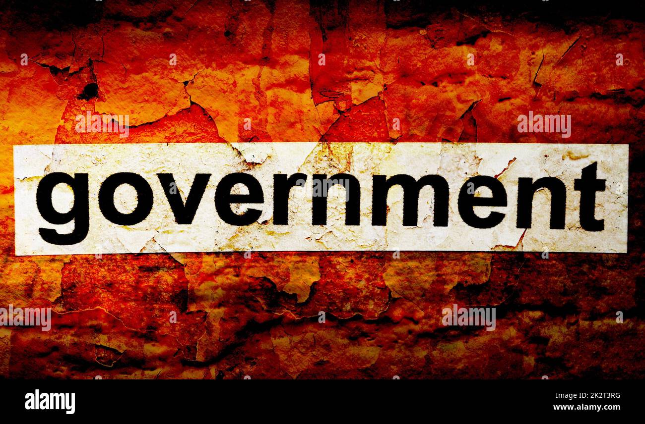 Regierung-Grunge-Konzept Stockfoto