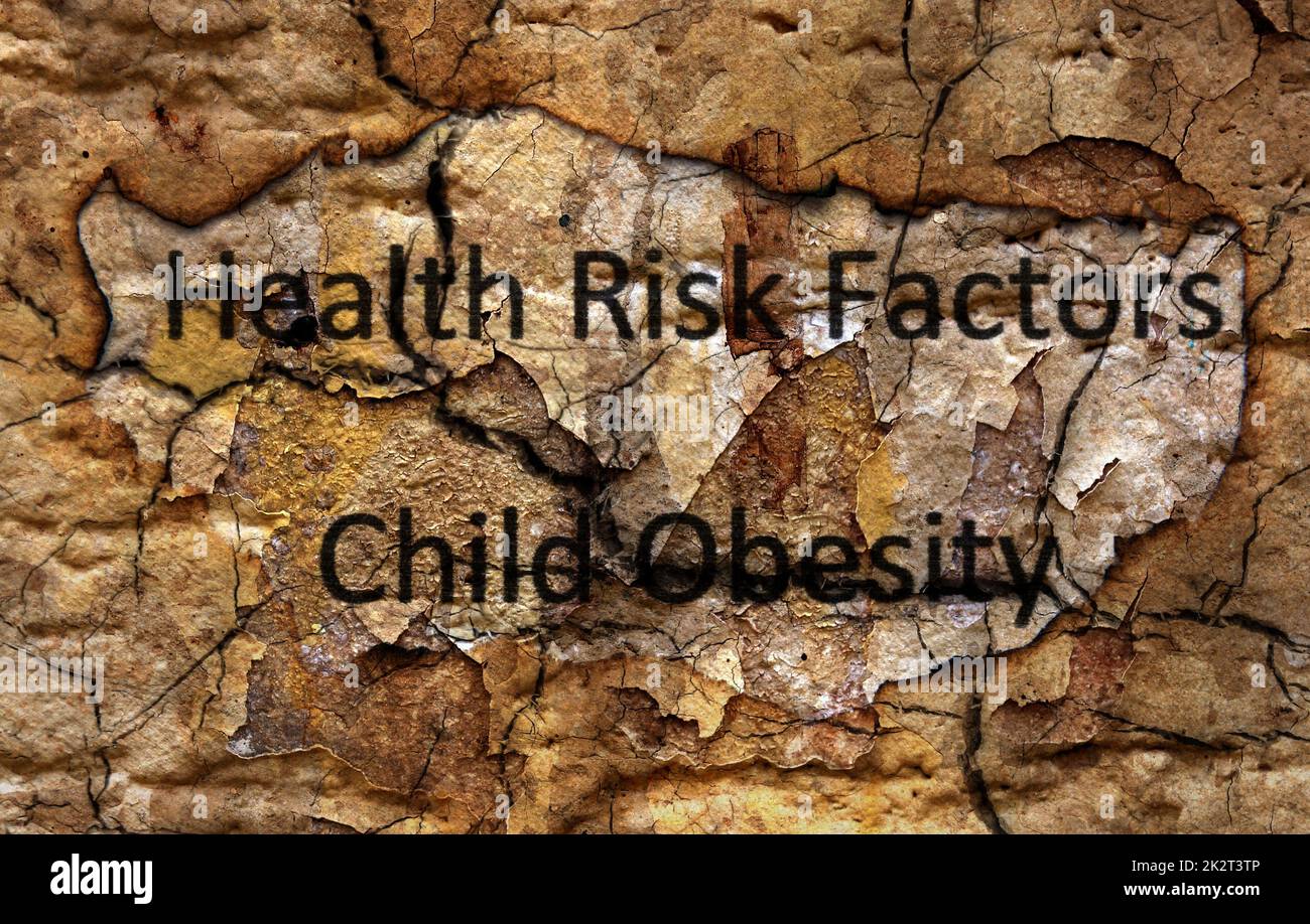 Gesundheitlichen Risikofaktoren - Übergewicht bei Kindern Stockfoto