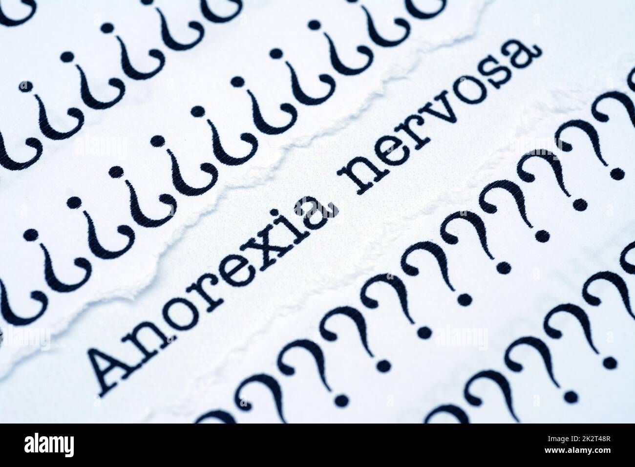 Anorexia nervosa Stockfoto