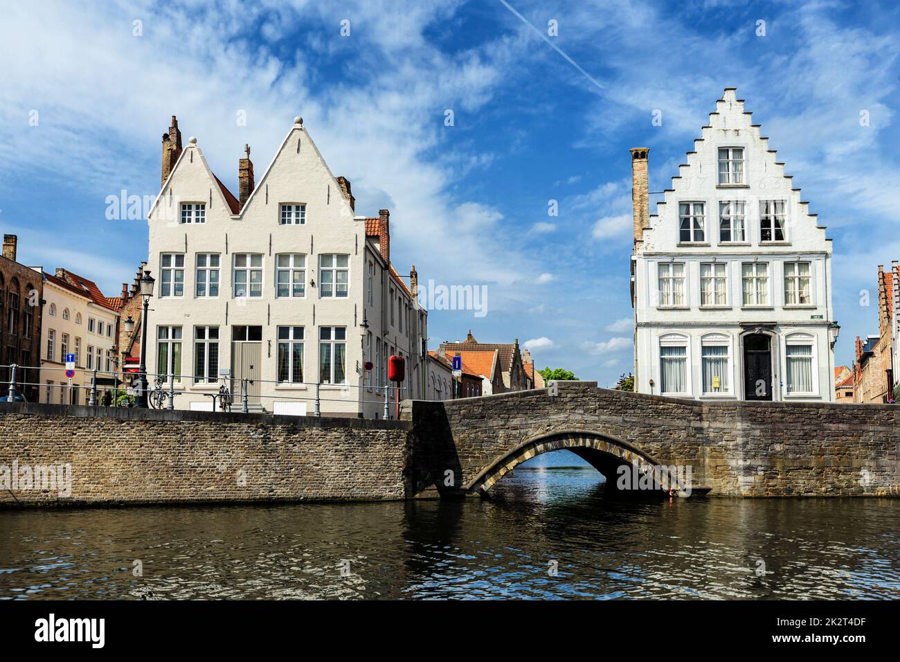 Häuser von Brügge Brügge, Belgien Stockfoto
