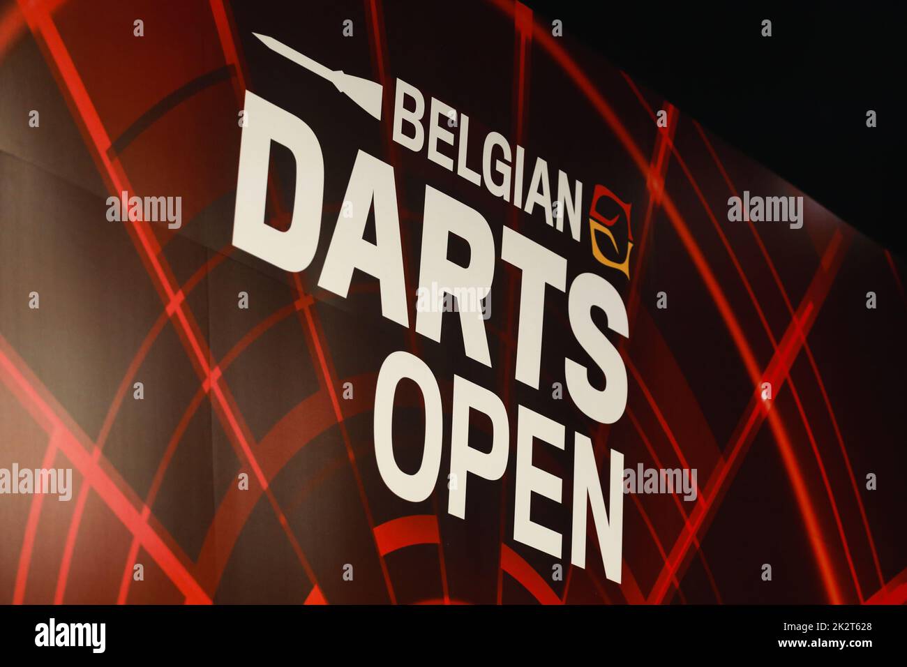 Wieze, Belgien. 23. September 2022. Der Belgier Andy Baetens, aufgenommen am ersten Tag der Belgian Darts Open, einem Turnier der European Tour, das vom 23