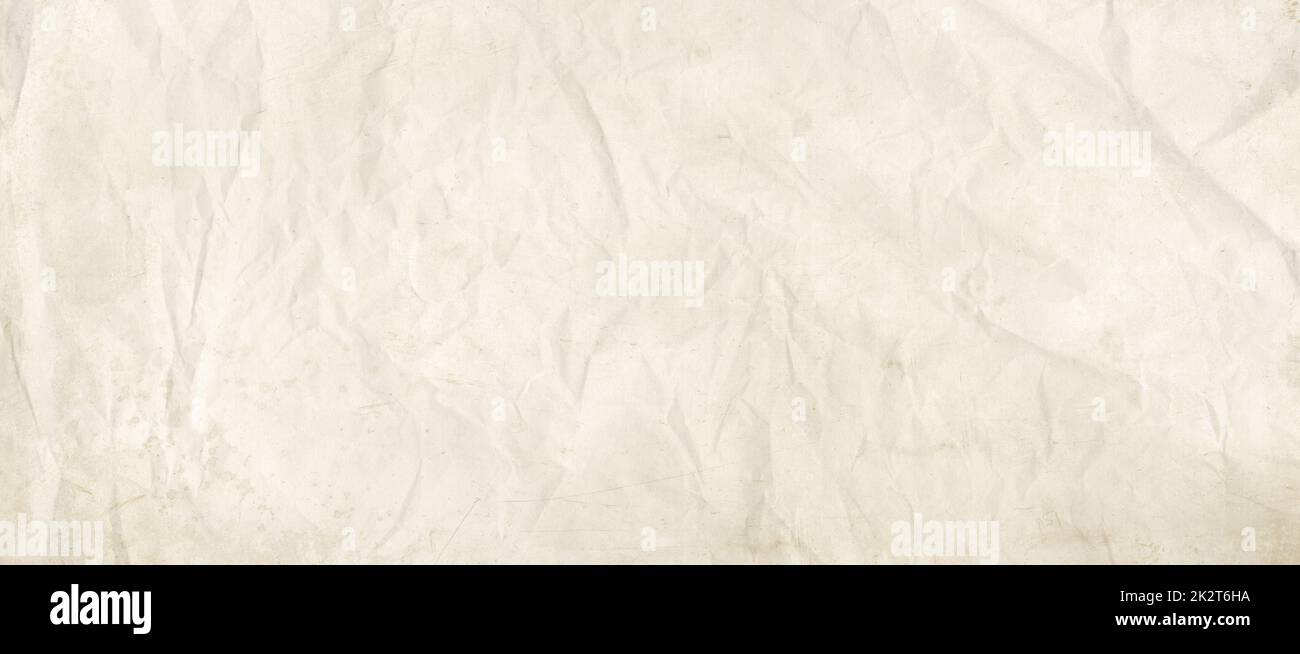Hintergrund der alten zerknitterten Papiertextur Stockfoto
