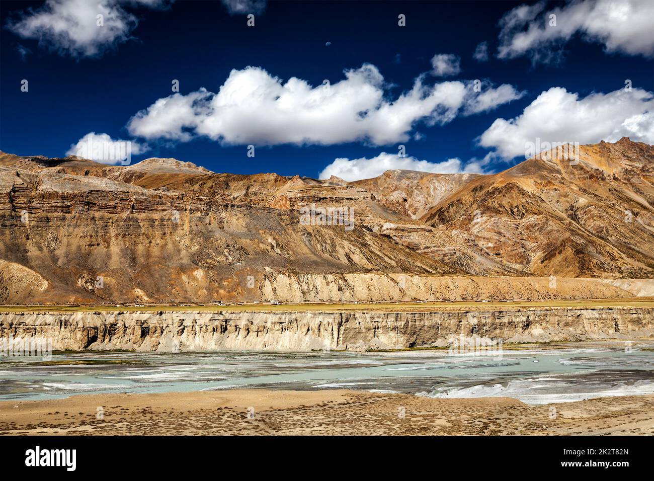 Himalaya-Landschaft Manali-Leh Landstraße Stockfoto