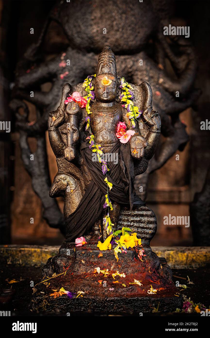 Murugan Bild. Brihadishwara-Tempel, Tanjore Stockfoto