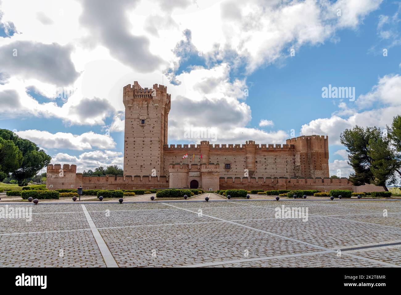 Burg von Mota - berühmten alten Schloss in Medina del Campo, Valladolid, Castilla y Leon, Spanien Stockfoto