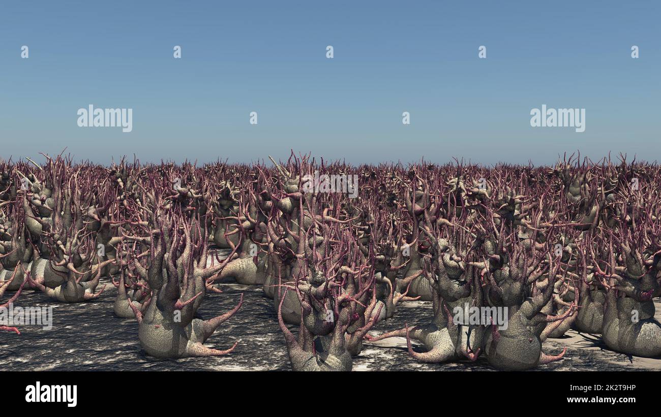 Fremdartigen Landschaft Stockfoto