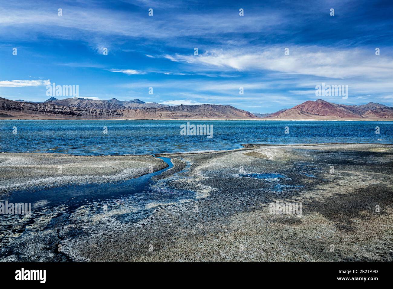 Berg-See-Tso Kar im Himalaya Stockfoto