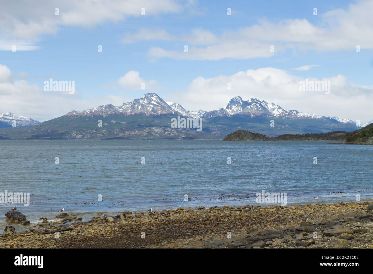Blick auf die Insel Hoste, Nationalpark Tierra Del Fuego, Argentinien Stockfoto