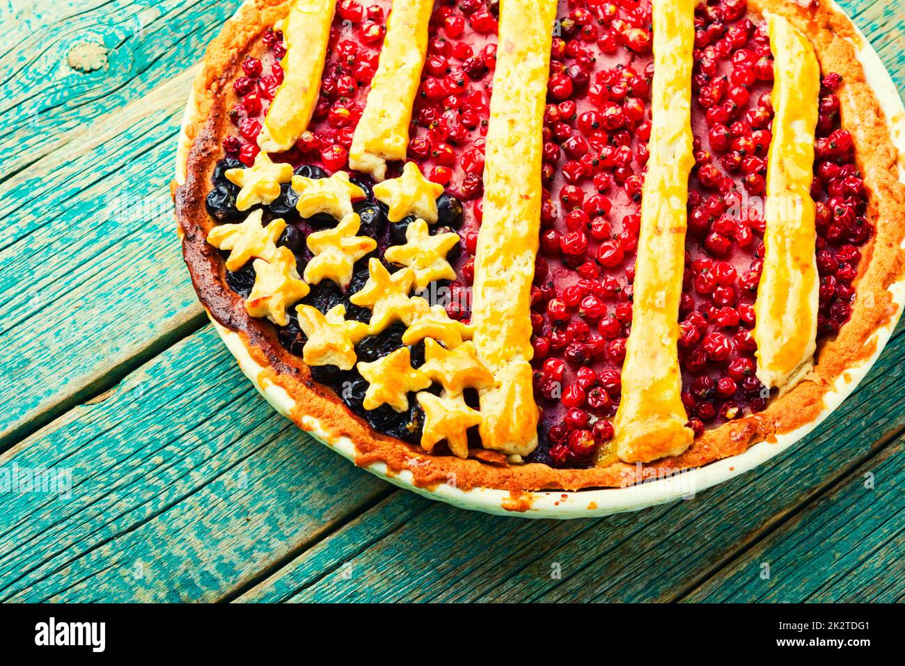 Amerikanischer Beerkuchen. Stockfoto